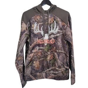 Redhead Buck Horns Hooded Sweatshirt Sz S